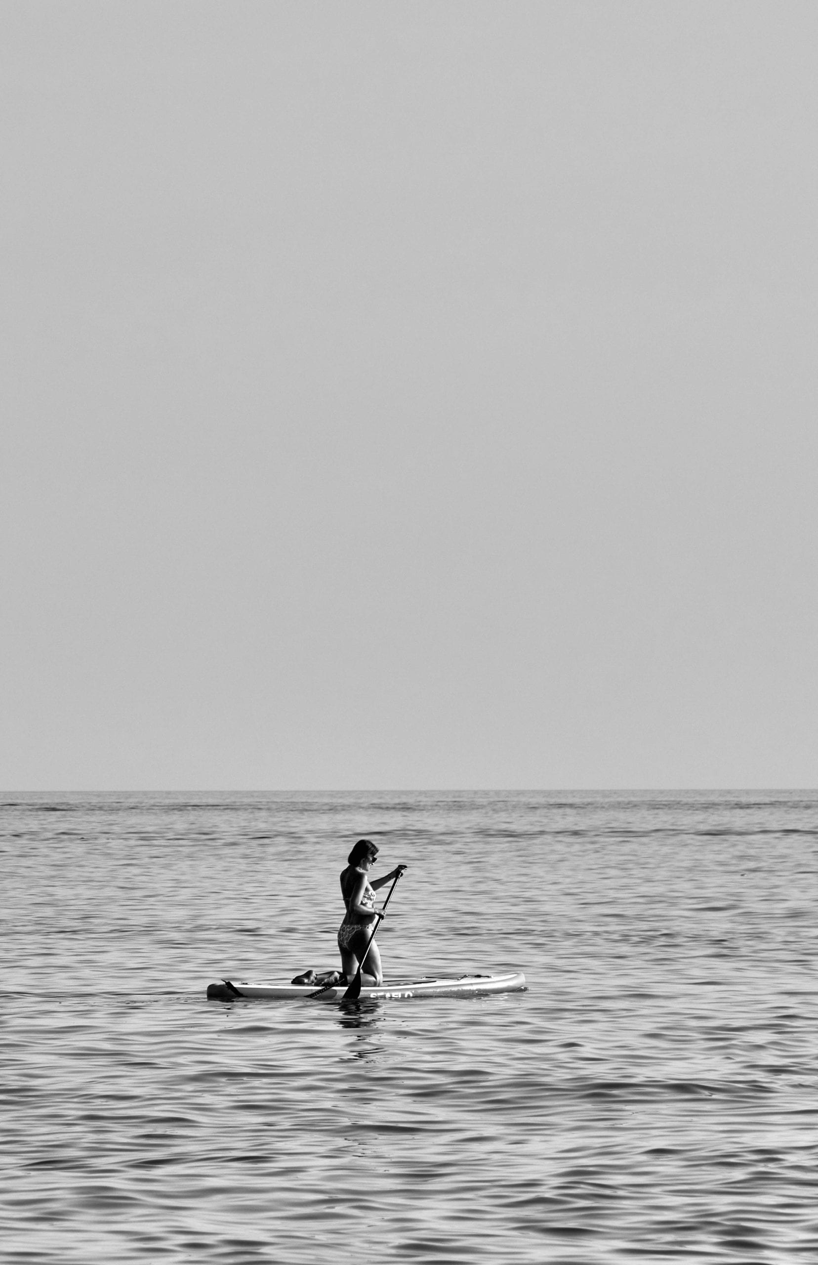 Glassy morning water on Koh Tao, the best SUP conditions of the day